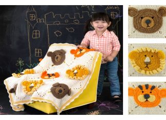 Crochet Mini ZOO Kids Blanket Free Pattern