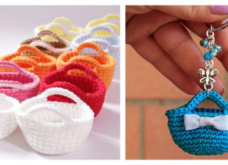 Crochet Miniature Bag Keychain Tutorial