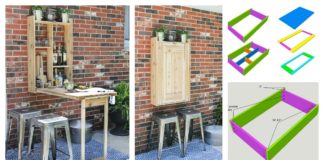 DIY Cool Fold-Down Outdoor Murphy Bar - Very Creative Idea
