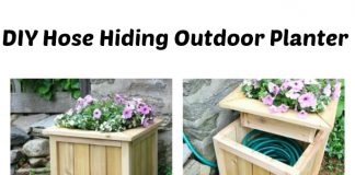 DIY Hose Hiding Outdoor Planter