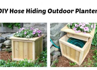 DIY Hose Hiding Outdoor Planter