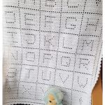 Filet Alphabet Baby Blanket Crochet Pattern