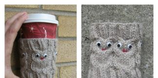 Owl Coffee Cozy FREE Knitting Pattern m