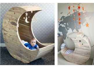 DIY Moon Shaped Cradle