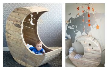 DIY Moon Shaped Cradle