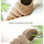 Spiral Shell Crochet Basket Crochet Pattern