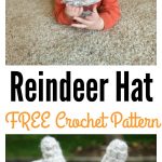 Toddler Reindeer Hat Free Crochet Pattern