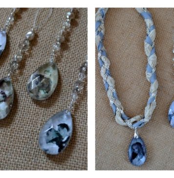DIY Crystal Pendant Family Photo Ornaments
