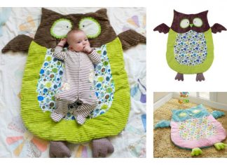 DIY Cute Owl Floor Play Mat