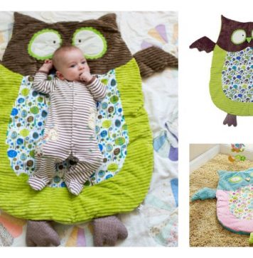 DIY Cute Owl Floor Play Mat