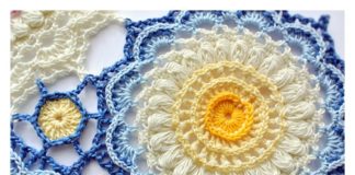 Pretty Textured Motif Free Crochet Pattern