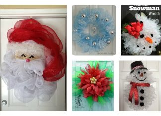 10+ Creative Christmas Deco Mesh Wreath Ideas