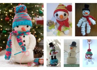 10 Crochet Amigurumi Snowman Free Patterns