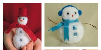 DIY Adorable Pom-Pom Snowman