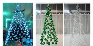 DIY Floating Christmas Tree