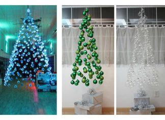 DIY Floating Christmas Tree