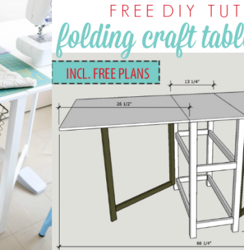 DIY Foldable Craft Table