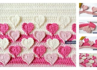 Multicolored Heart Crochet Stitch Free Pattern