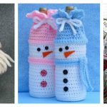 Holiday Wine Bottle Buddies Patterns