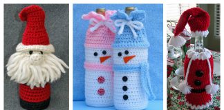 Holiday Wine Bottle Buddies Patterns