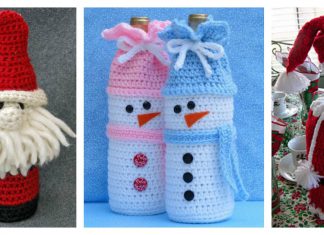 Holiday Wine Bottle Buddies Patterns