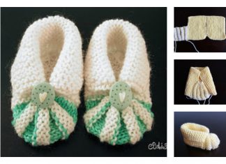 Simple and Cute Baby Knitting Booties Free Pattern