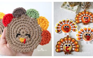 Turkey Coasters Free Crochet Pattern