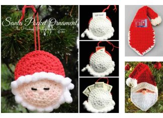 Crochet Christmas Santa Pocket Surprise Ornament Free Pattern