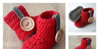 Crochet Baby Bootie Free Pattern