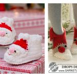 Crochet Santa Claus Slipper Patterns