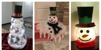 DIY Amazing Fish Bowl Snowman