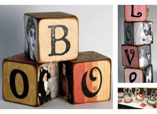 DIY Family Memory Letter Blocks