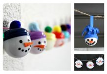 DIY Snowmen Garland