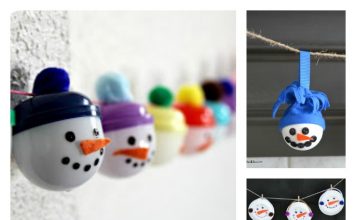 DIY Snowmen Garland