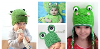 Adorable Frog Hat Free Knitting / Crochet Patterns