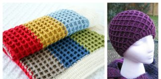 Beautiful Waffle Stitch Free Crochet Patterns and Projects