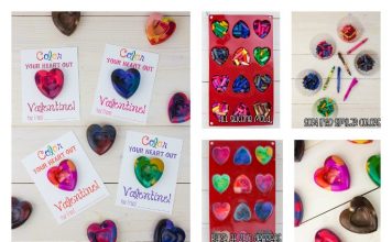 make heart-shaped crayons