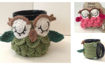 Crochet Owl Coffee/Tea Mug Cozy Free Patterns