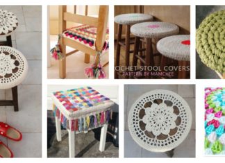 Crochet Stool Cover Free Patterns