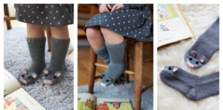 Knit Mice Socks Free Pattern