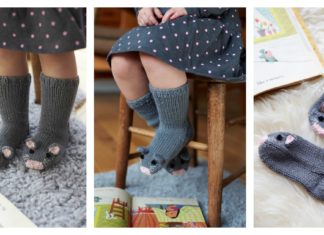Knit Mice Socks Free Pattern