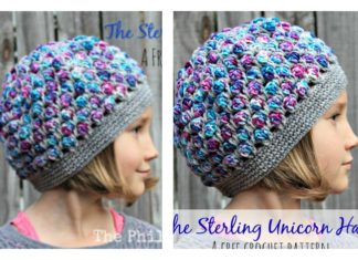 The Sterling Unicorn Hat Free Crochet Pattern
