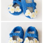 Vintage Mary Jane Baby Booties Free Crochet Pattern