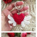Heart Angel Keychain Free Crochet Pattern