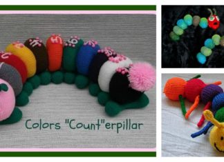 Knitted Caterpillar Baby Toy Free Patterns