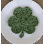 Shamrock Potholder Free Crochet Pattern