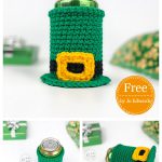 St Patricks Day Can Cozy Free Crochet Pattern