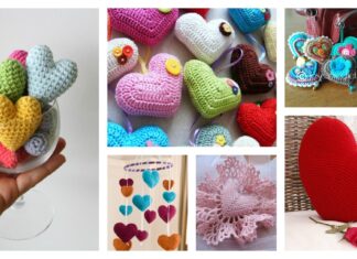 Valentine’s Day Crochet 3D Heart FREE Patterns