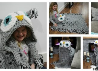 Crochet Hooded Owl Blanket Patterns