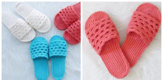 Crochet SPA Slippers Free Pattern